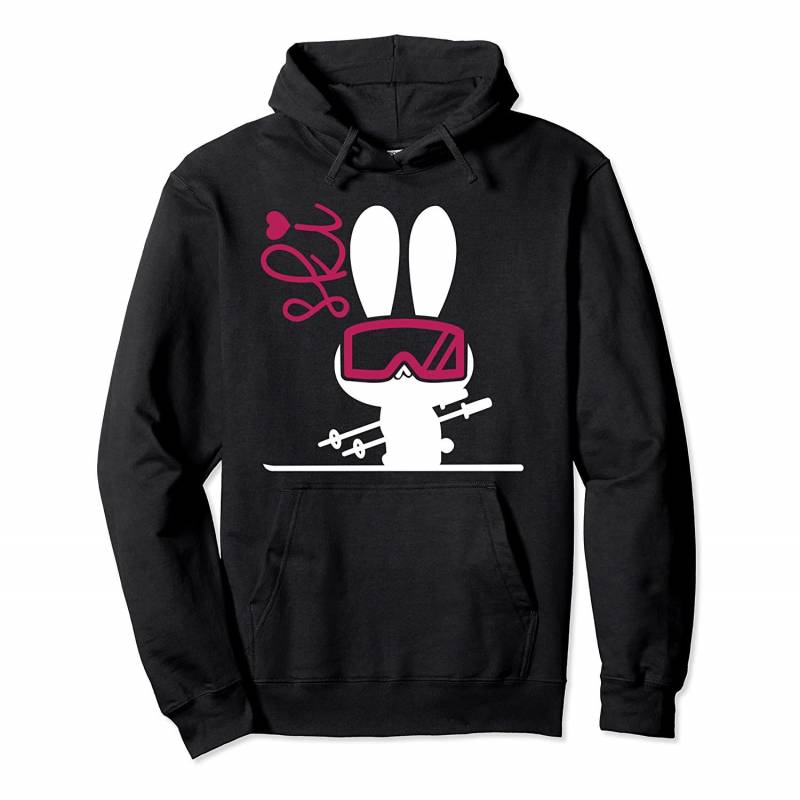 Women’s Snow Ski Apparel – Ski Bunny Pullover Hoodie, T Shirt, Sweatshirt