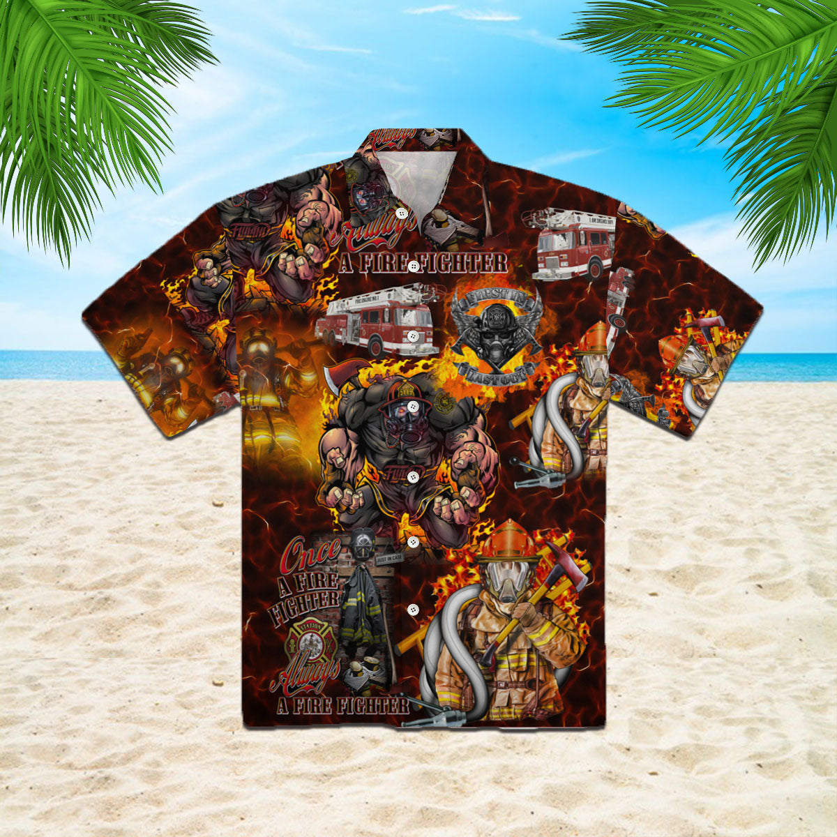 Oragontee Firefighter Hawaii Shirt For Men Women Adult Ha81557