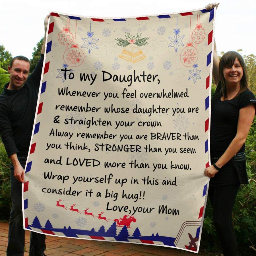 To My Daughter Premium Blanket From Mom HHT14092002