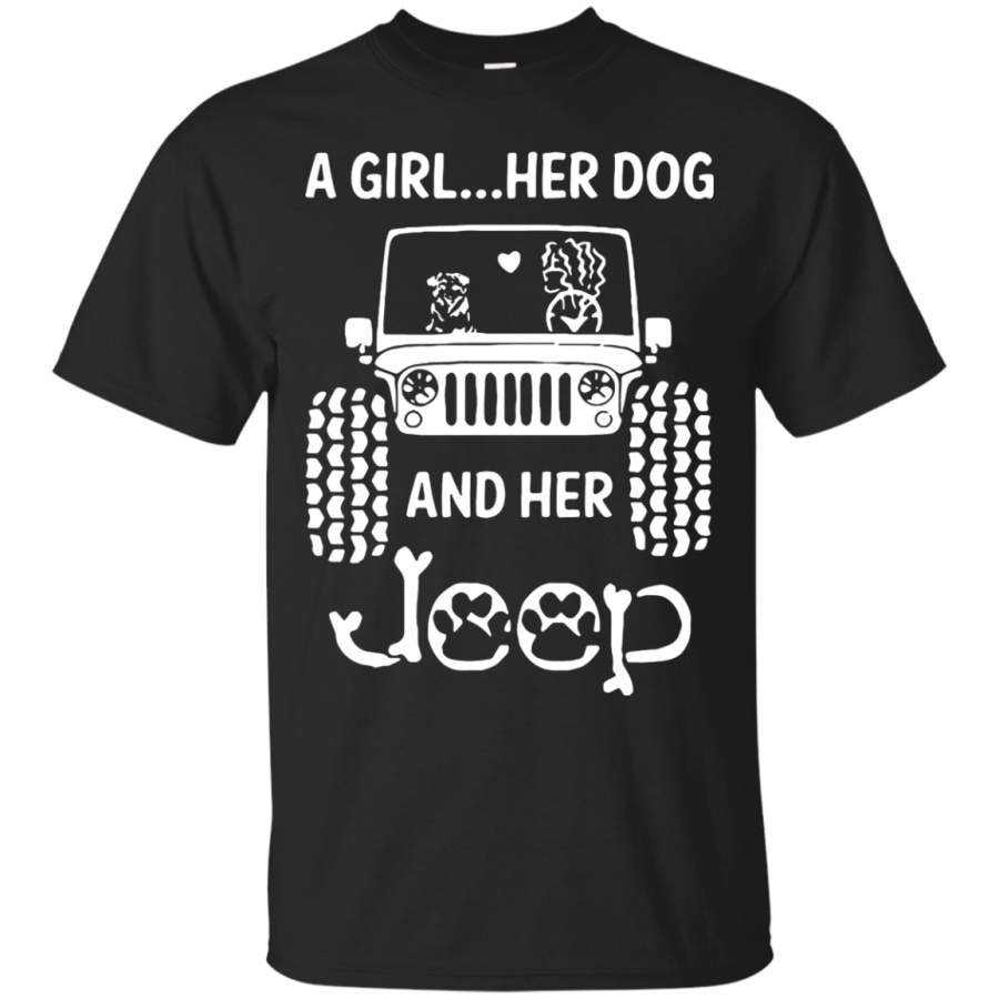 AGR A Girl Her Dog and Her Jeep shirt