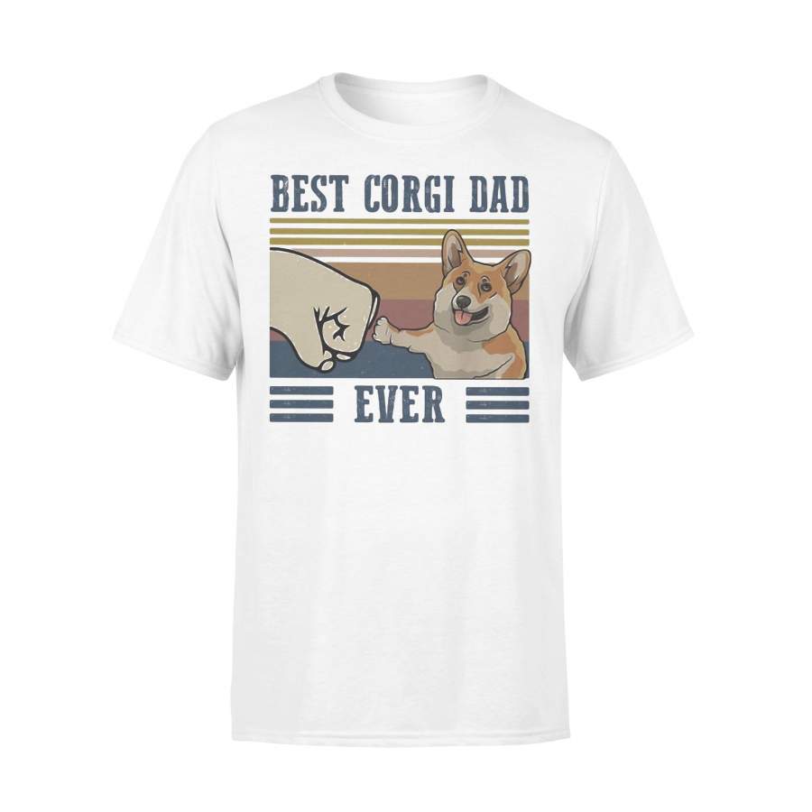 Best Corgi Dad Ever Vintage T-shirt