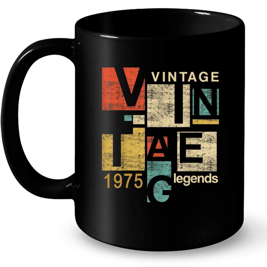 Vintage  1975 Legends B – Full-Wrap Coffee Black Mug