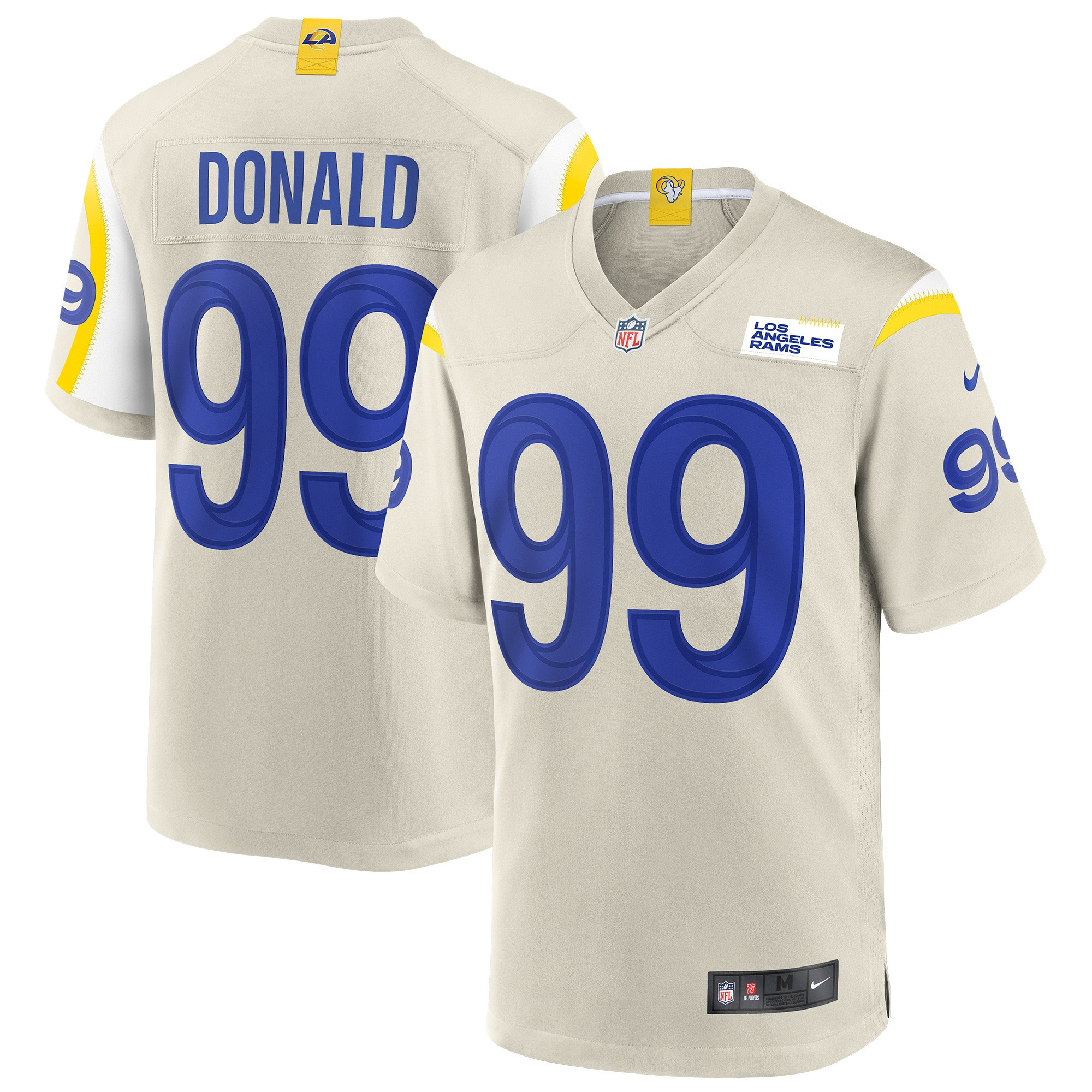 Aaron Donald Los Angeles Rams Game Jersey – Bone NFL