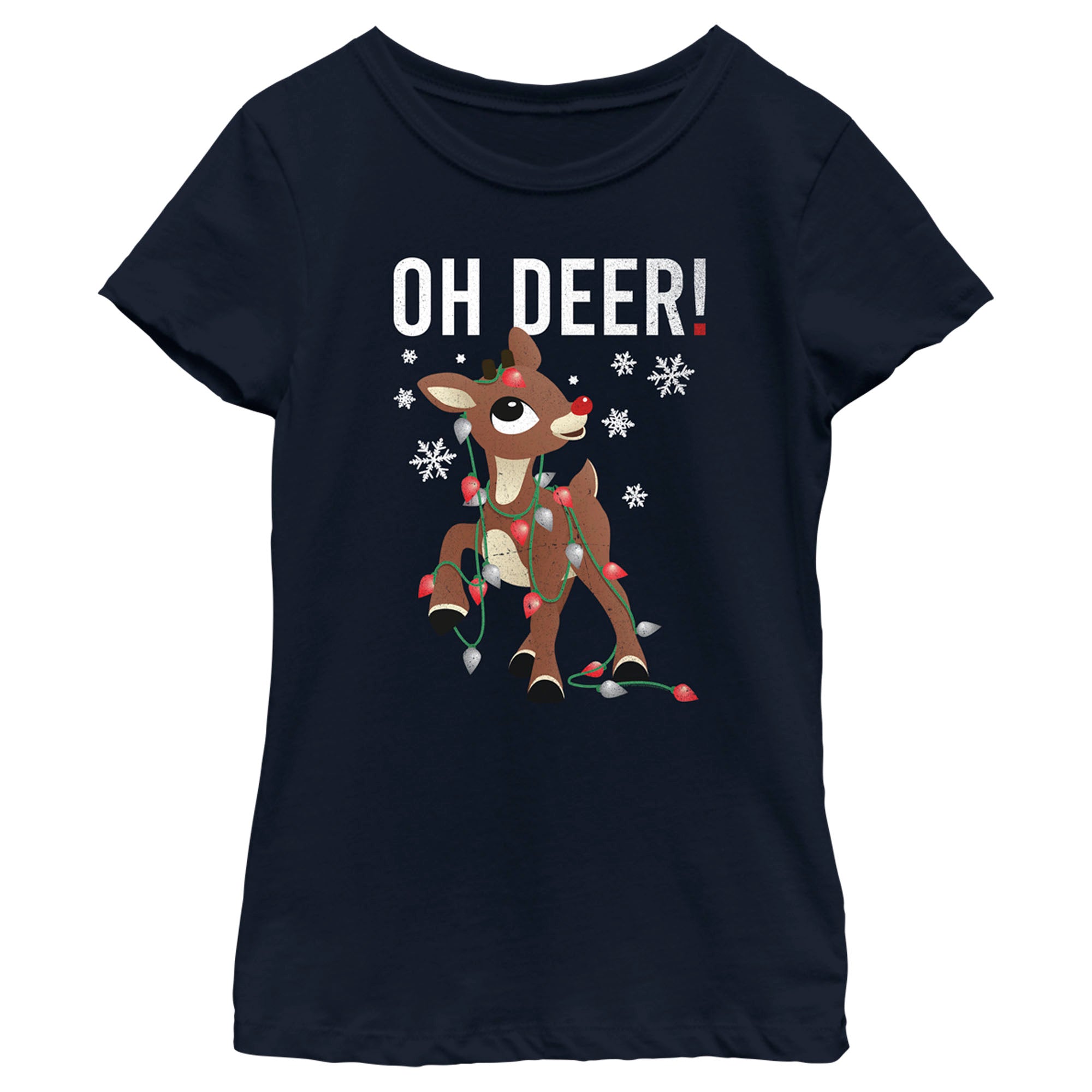 Rudolph The Red-Nosed Reindeer Girl’S Oh Deer!  T-Shirt