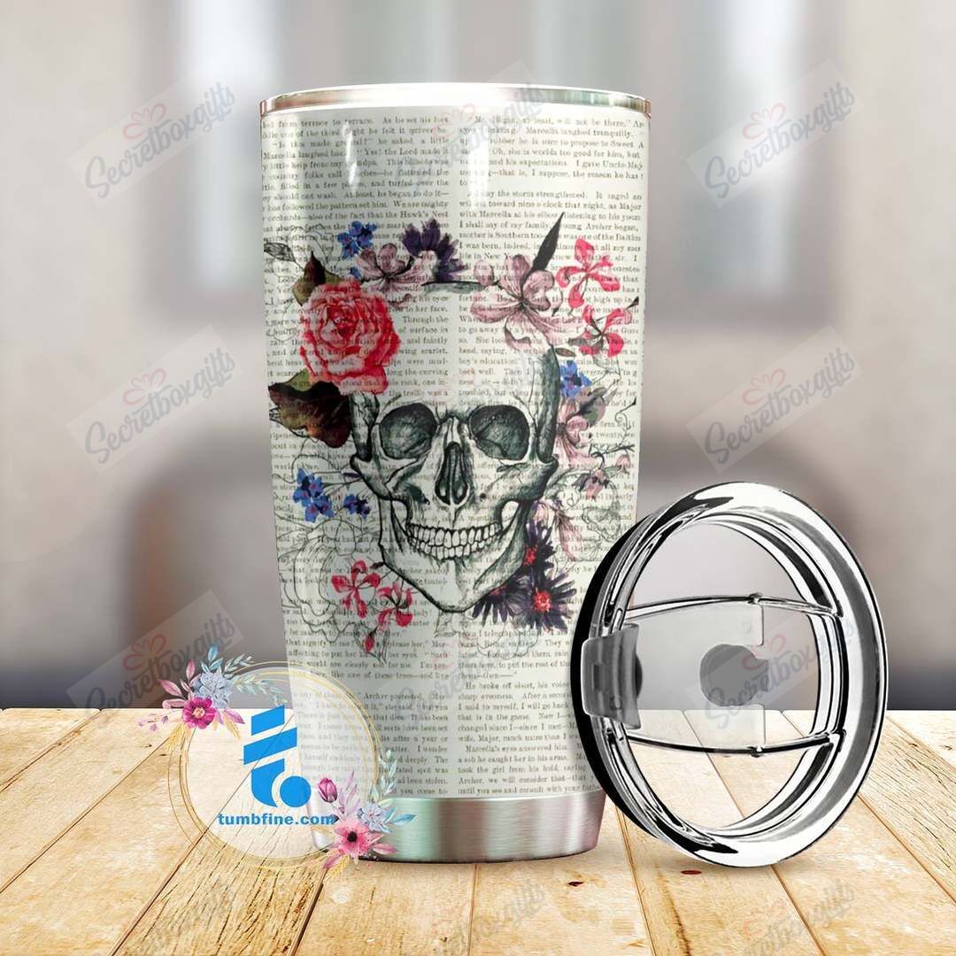 Candy Skull Lnt18122972 Personalized Stainless Steel Tumbler Customize Name, Text, Number