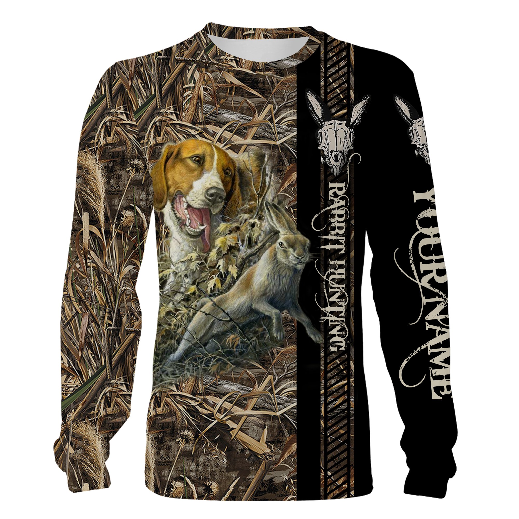 Personalized Rabbit hunting with Beagle camo 3D All over print Shirts, Hoodie – Hunting gifts for Men Women and Kid – FSD1014