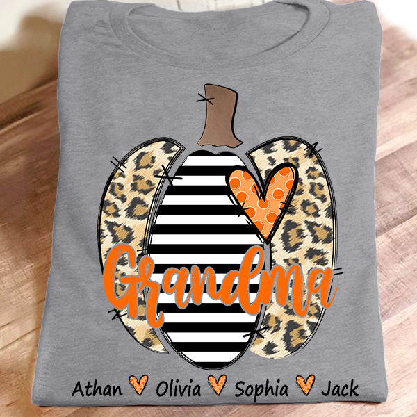 Grandma Pumpkin – Art New | Personalized T-Shirt