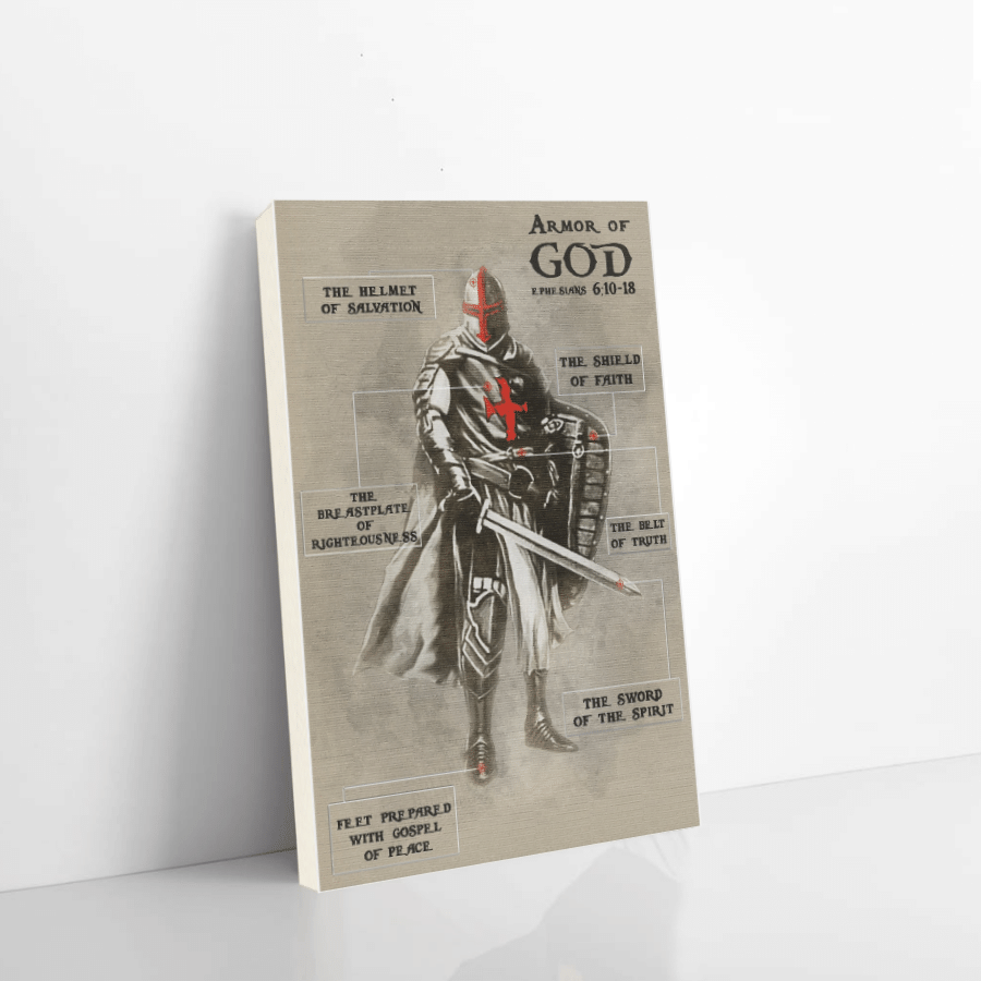 Knight Templar Canvas Armor Of God Christmas Gift Ideas