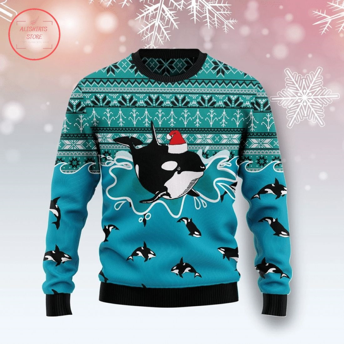 Whale Santa Claus Ugly Christmas Sweater – Diosweater