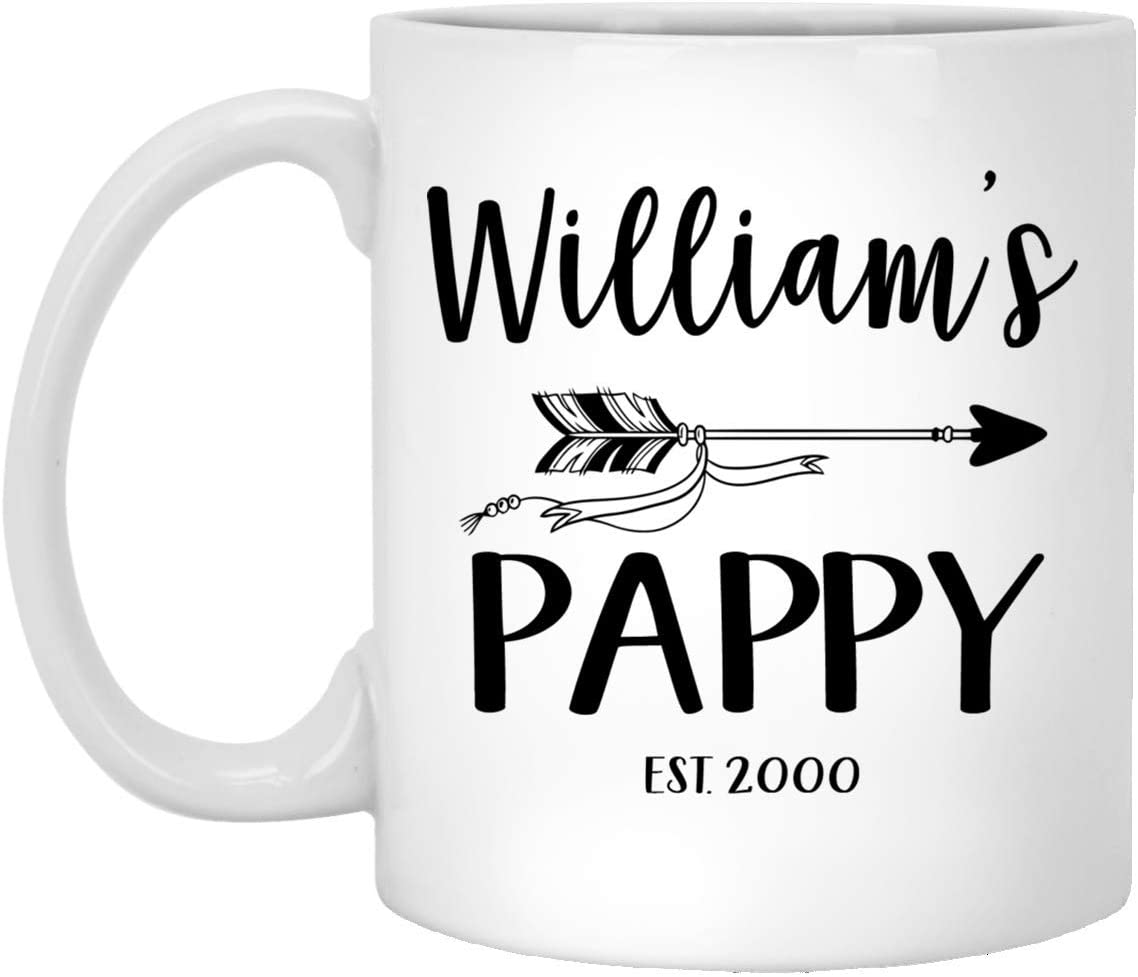 New Pappy Mug – Personalized Pappy Mug – Baby Reveal Mug – First Time Pappy Gift – Father’S Day Gift 15Oz