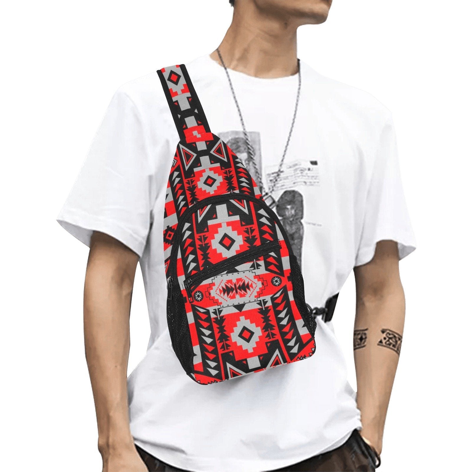 Chiefs Mountain Candy Sierra All Over Print Chest Bag (Model 1719)