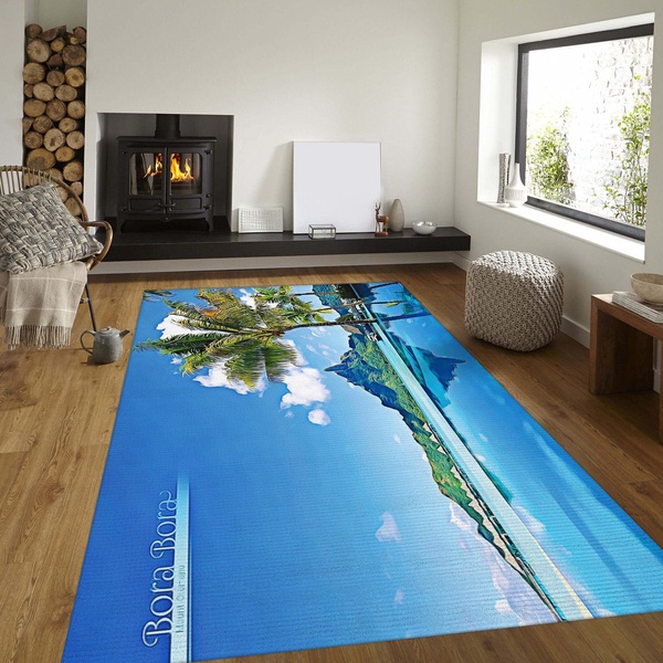 Bora Bora Area Rug For Gift, Bedroom Rug – US Gift Decor