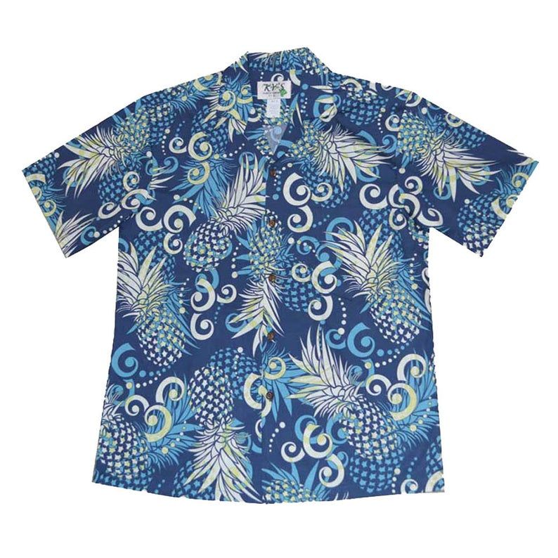 Pineapple Blue Amazing Design Hawaii Shirt Ha9052