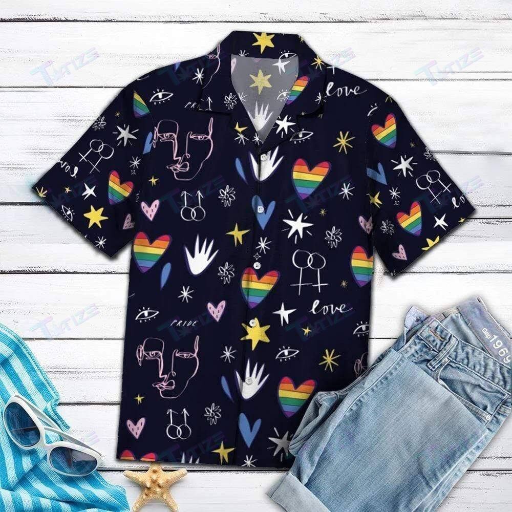 Amazing Lgbt Hawaii All Over Printed Hawaii Shirt Size S Ha26312