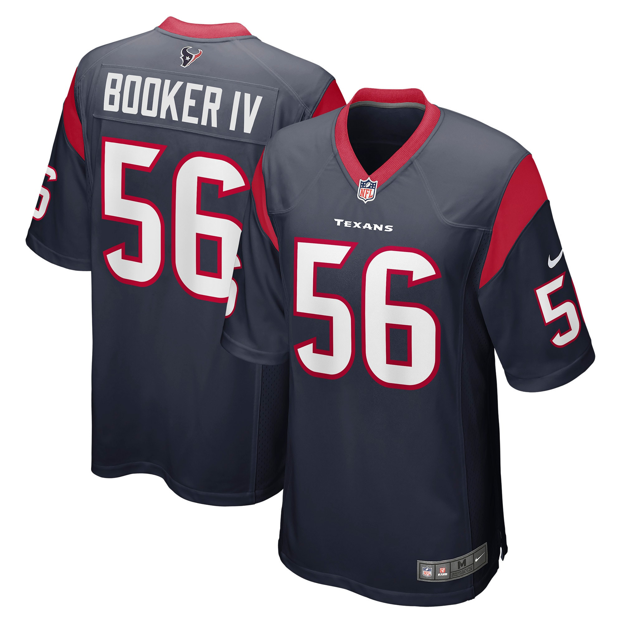 Thomas Booker Iv Houston Texans Game Player Jersey – Navy NFL