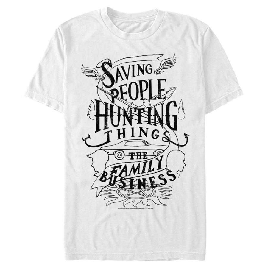 Supernatural Men’s Hunting Things Quote  T Shirt