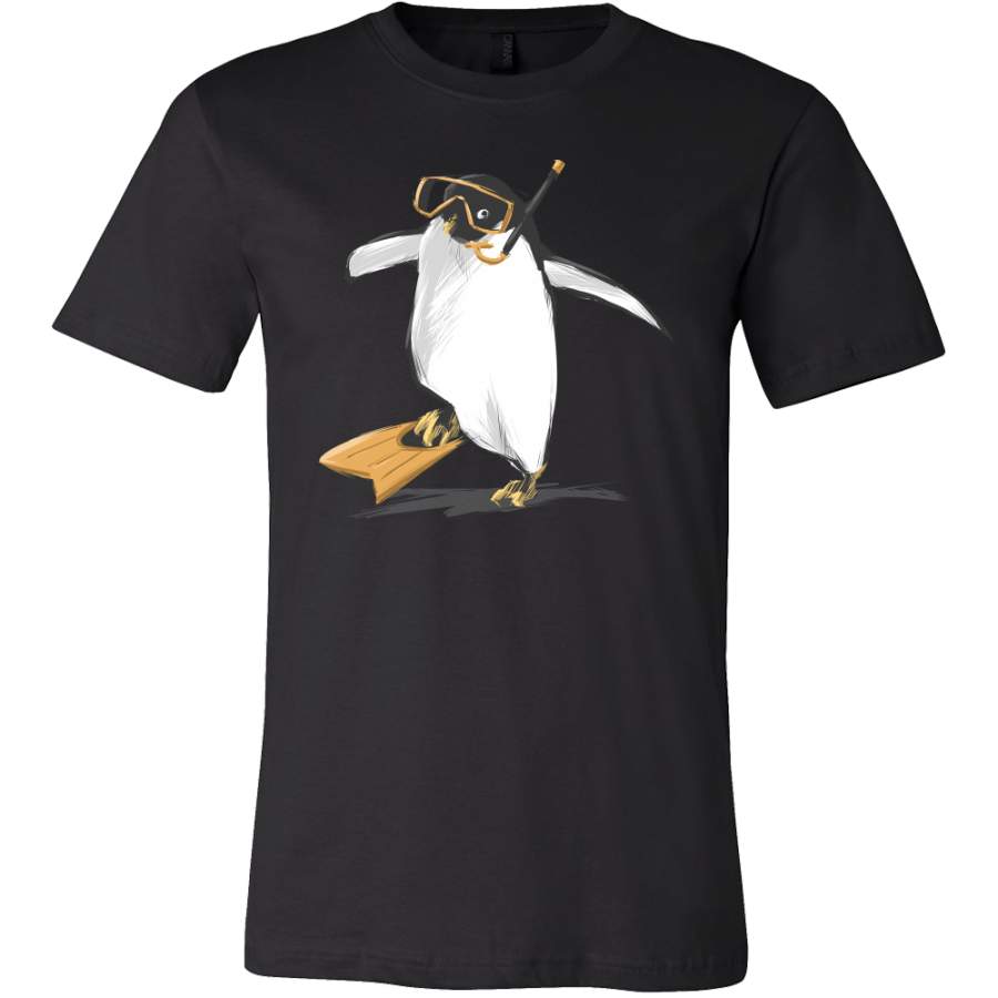 Cute Funny Diving Penguin Joke T-shirt