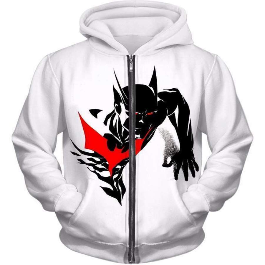 Amazing Evolution Batman Beyond Promo White Zip Up Hoodie