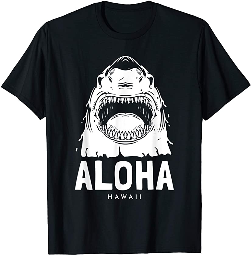 Aloha Hawaii Tiger Shark Teeth T-Shirt