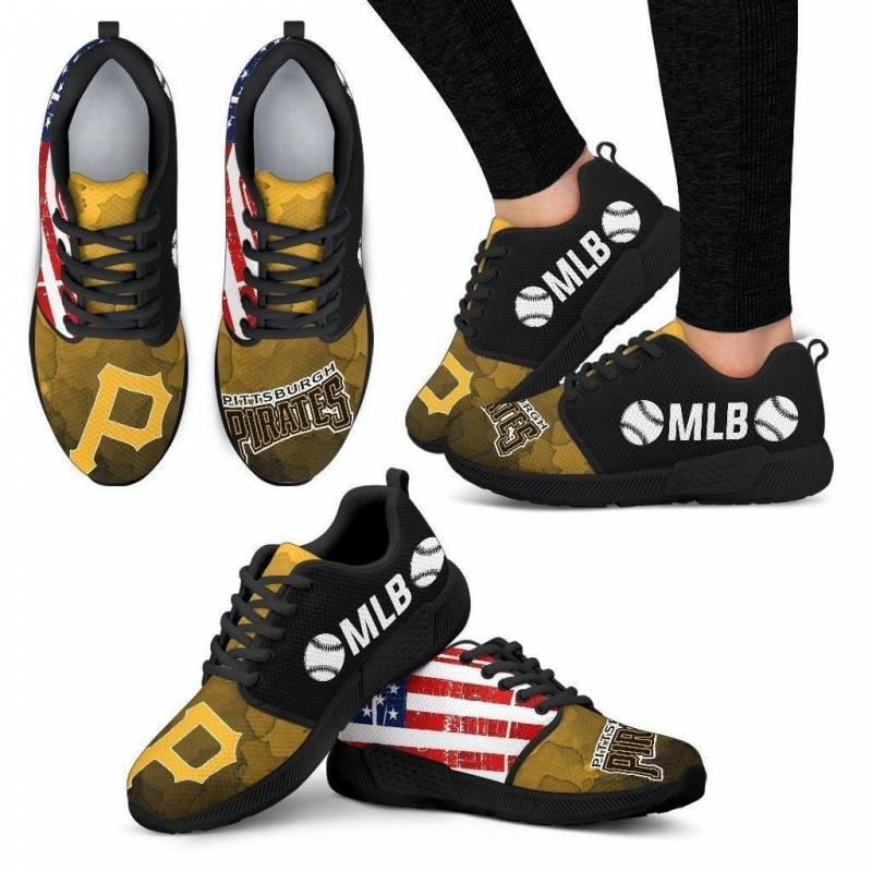 Simple Fashion Pittsburgh Pirates Shoes Athletic Sneakers #868