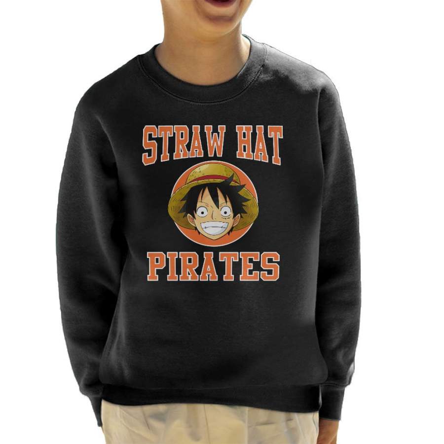 Straw Hat Pirates Monkey D Luffy One Piece Kid’s Sweatshirt