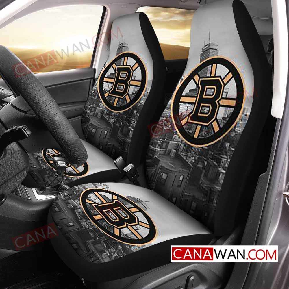 Boston Bruins Style132 3D Customized Personalized Car Seat Cover