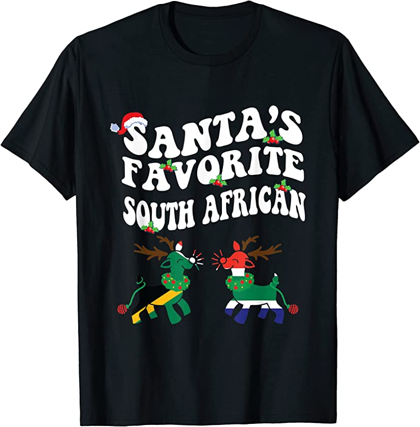 Santa’s Favorite South African X-mas Matching Family Group T-Shirt