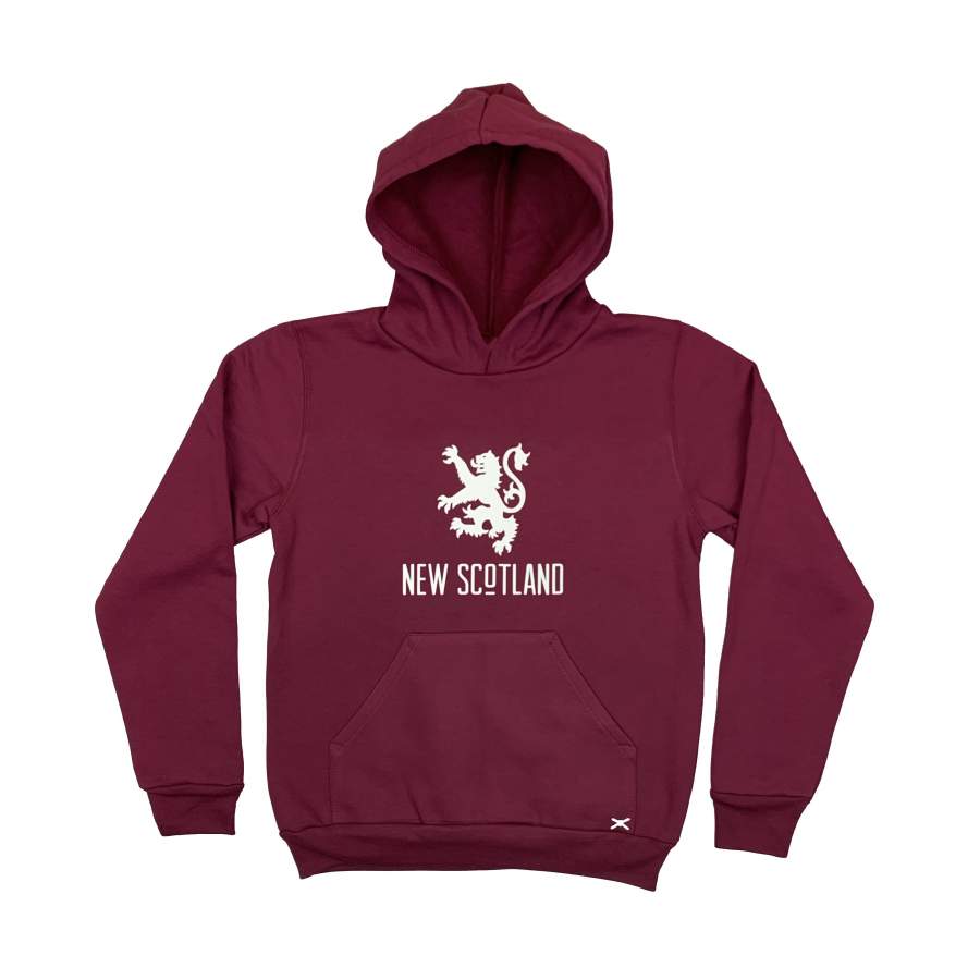 The Weekend Youth Hoodie – Classic Lion in Maroon/White