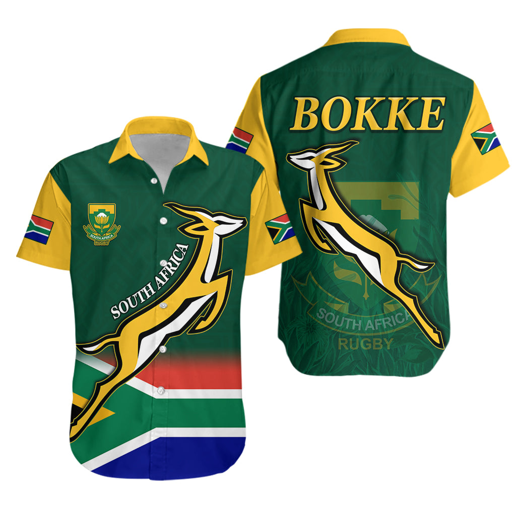 South Africa Rugby Hawaiian Shirt Springboks Champion Bokke African Pattern Go Bokke Lt13