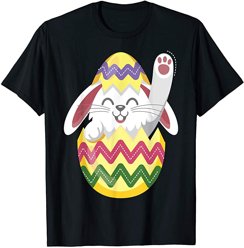 Rabbit Easter Day Funny Boys Girls Kids T-Shirt