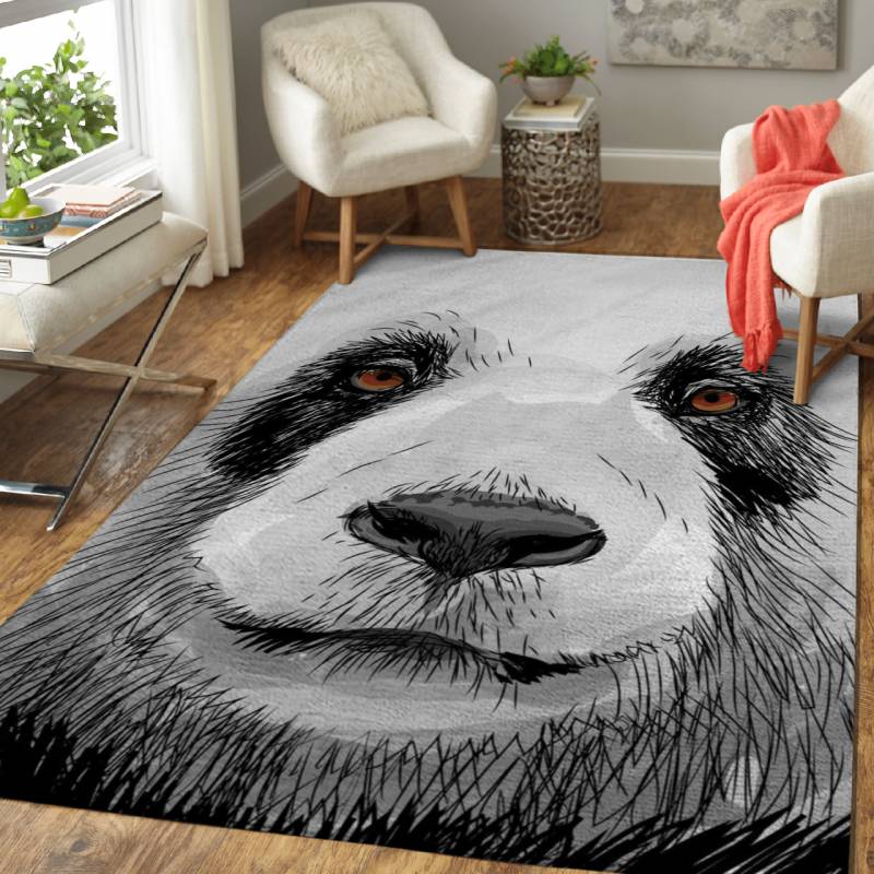 Sketch Panda – Animals Area Rug Carpet