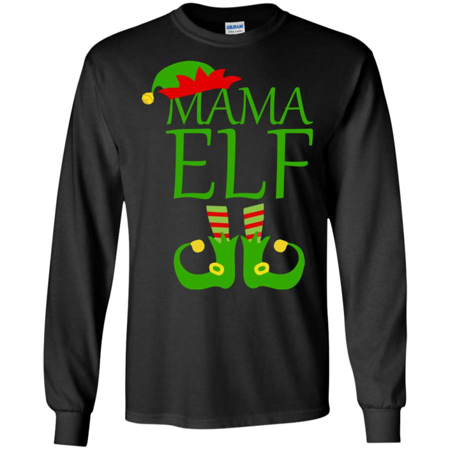 Mama ELF Christmas season – Dad’s Mom’s Matching – LS shirt/Hoodie/Sweatshirt