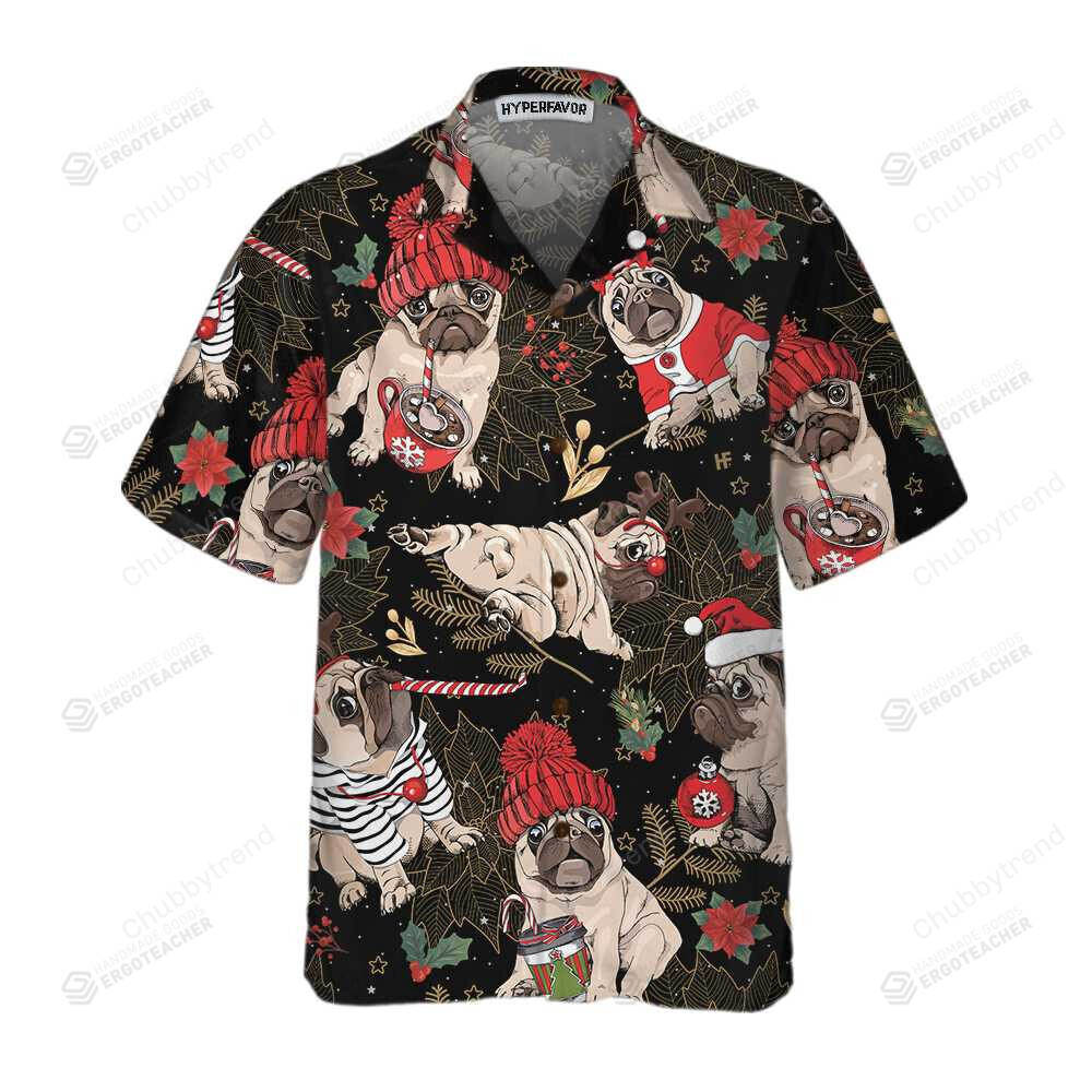 Merry Pug Christmas Party Hawaii Shirt Ha11512