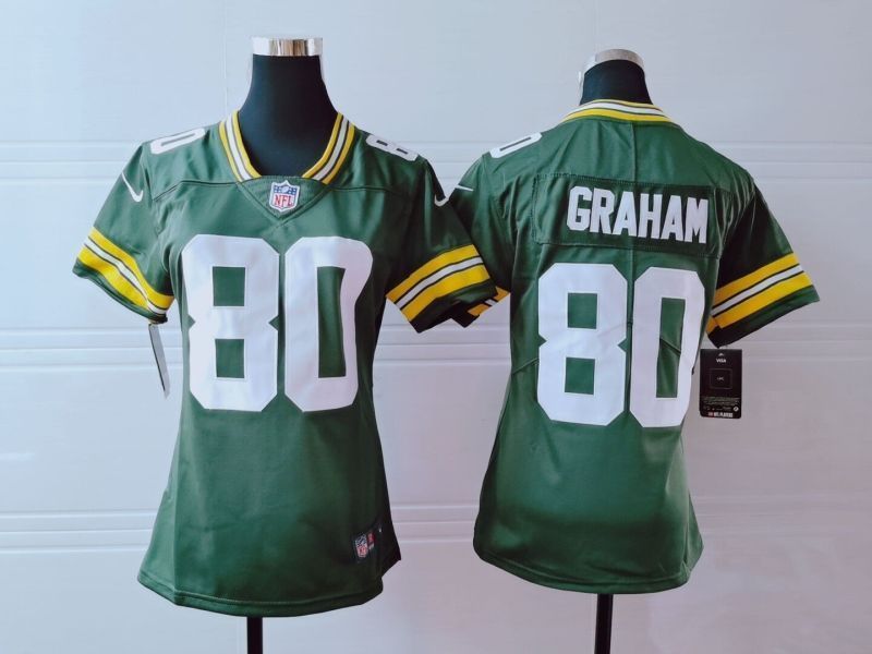 Chicago Bears Jimmy Graham #80 NFL 2020 Dark Green Womens Jersey