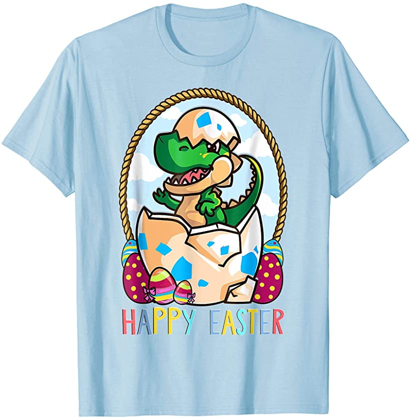 TRex Easter Bunny Baby Dino Tee Boys Men Girls Women Guys T-Shirt