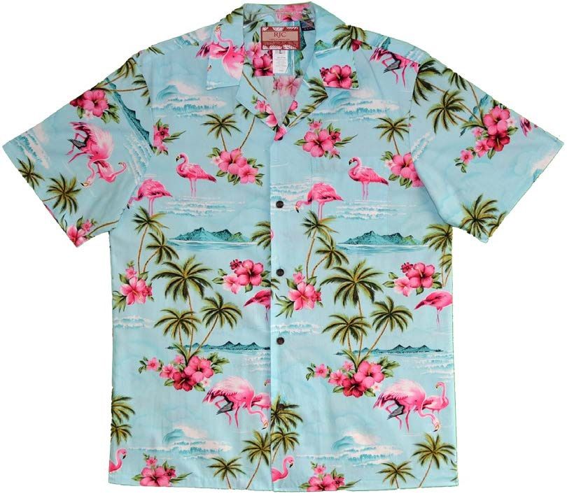 Flamingo Haven Blue Amazing Design Hawaii Shirt Ha12509