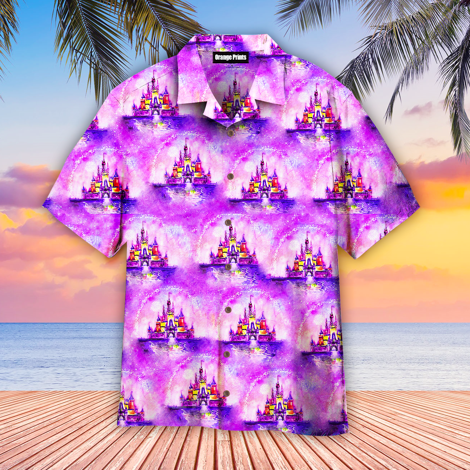 Magic Kingdom Purple Hawaii Shirt For Men Women Ha25289