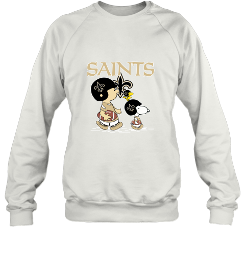 New Orleans Saints Let’S Play Football Together Snoopy 2D Sweatshirt