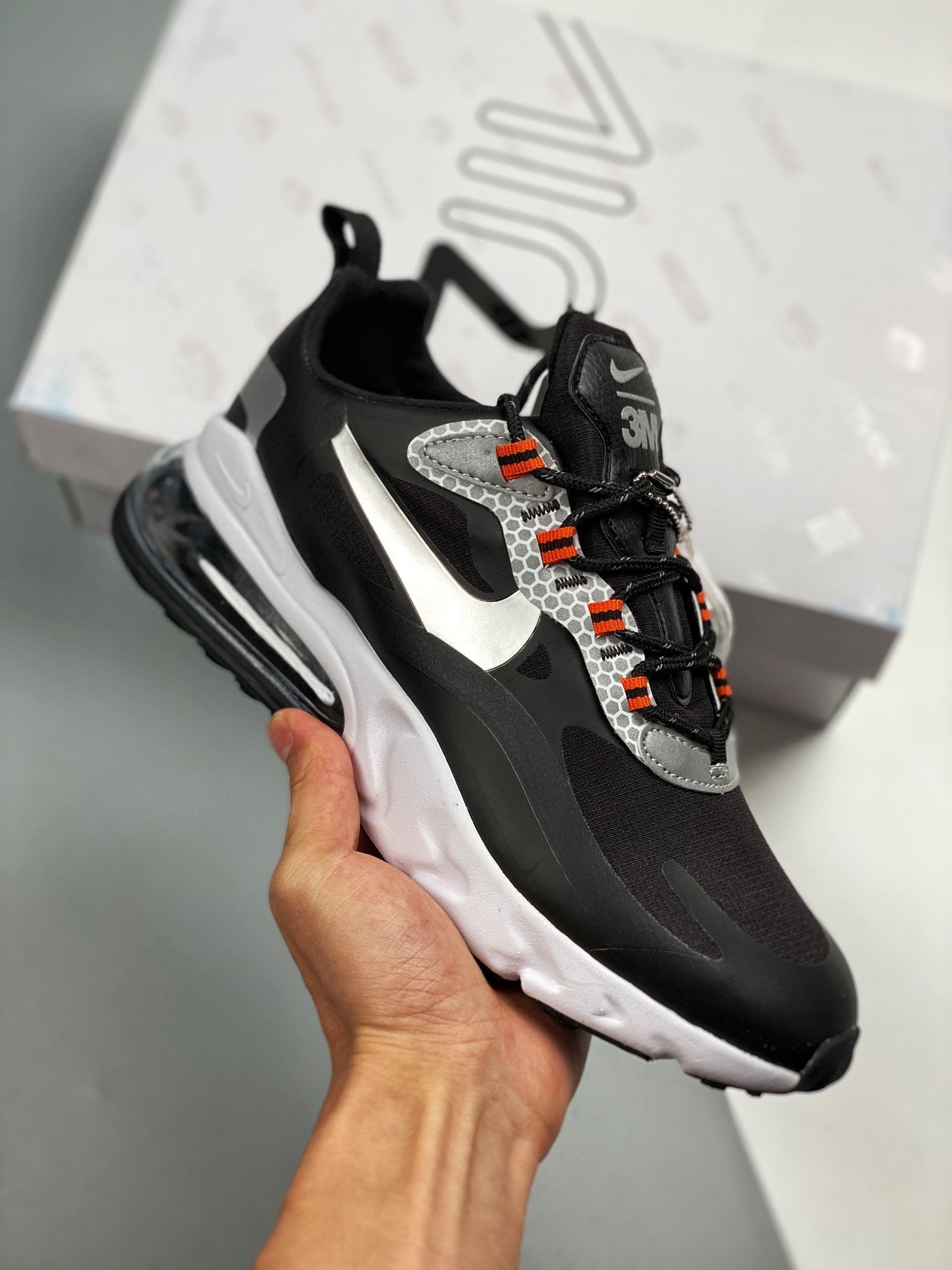 Nike Air Max 270 React Black Silver CT1834-001 5339799