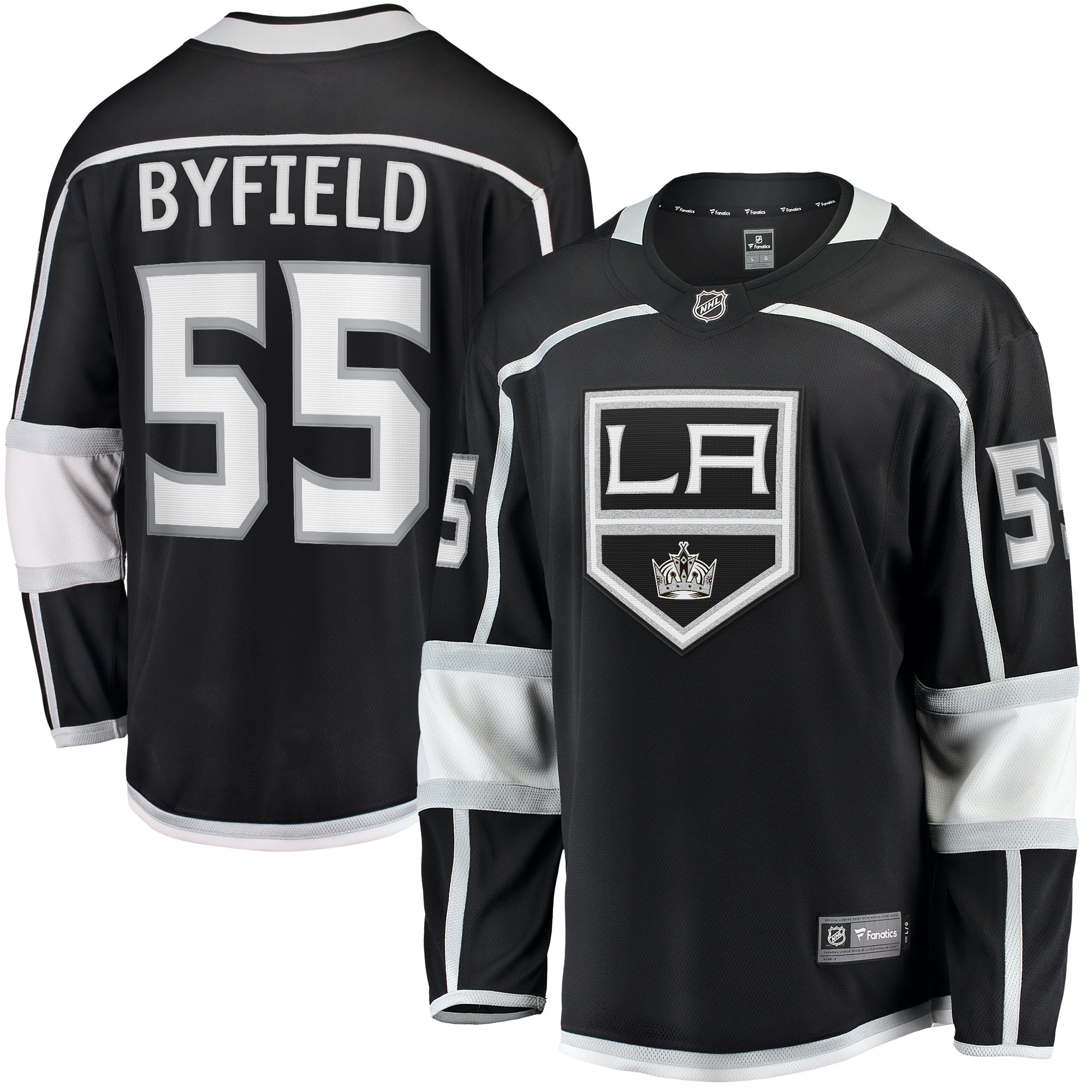 Quinton Byfield Los Angeles Kings Branded Home Team Breakaway Player Jersey – Black