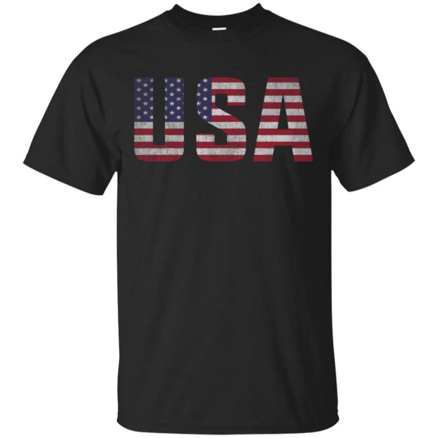 USA T Shirt US Flag Tee Patriodic 4th Of July America Unisex T-Shirt