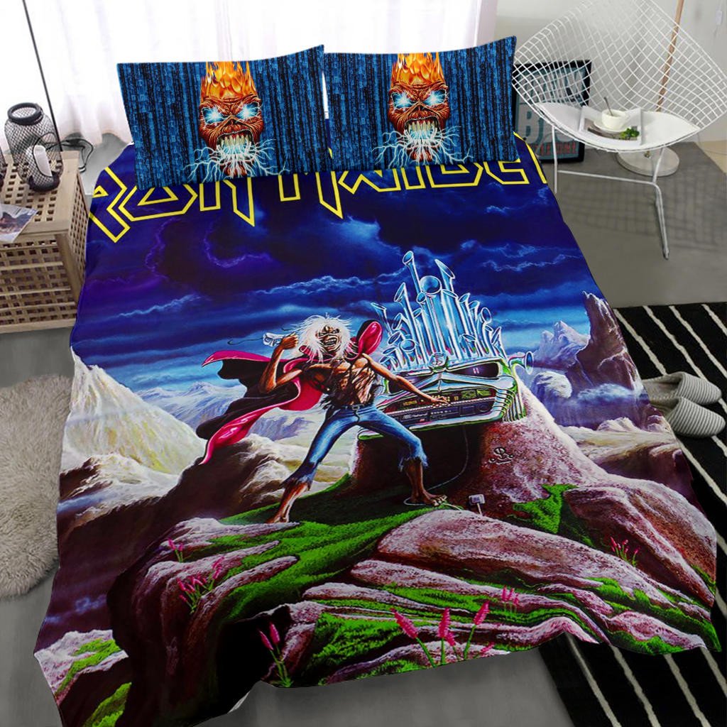 Iron Maiden Music Band 2 Bedding Set, Iron Maiden Duvet Quilt Bedding Set