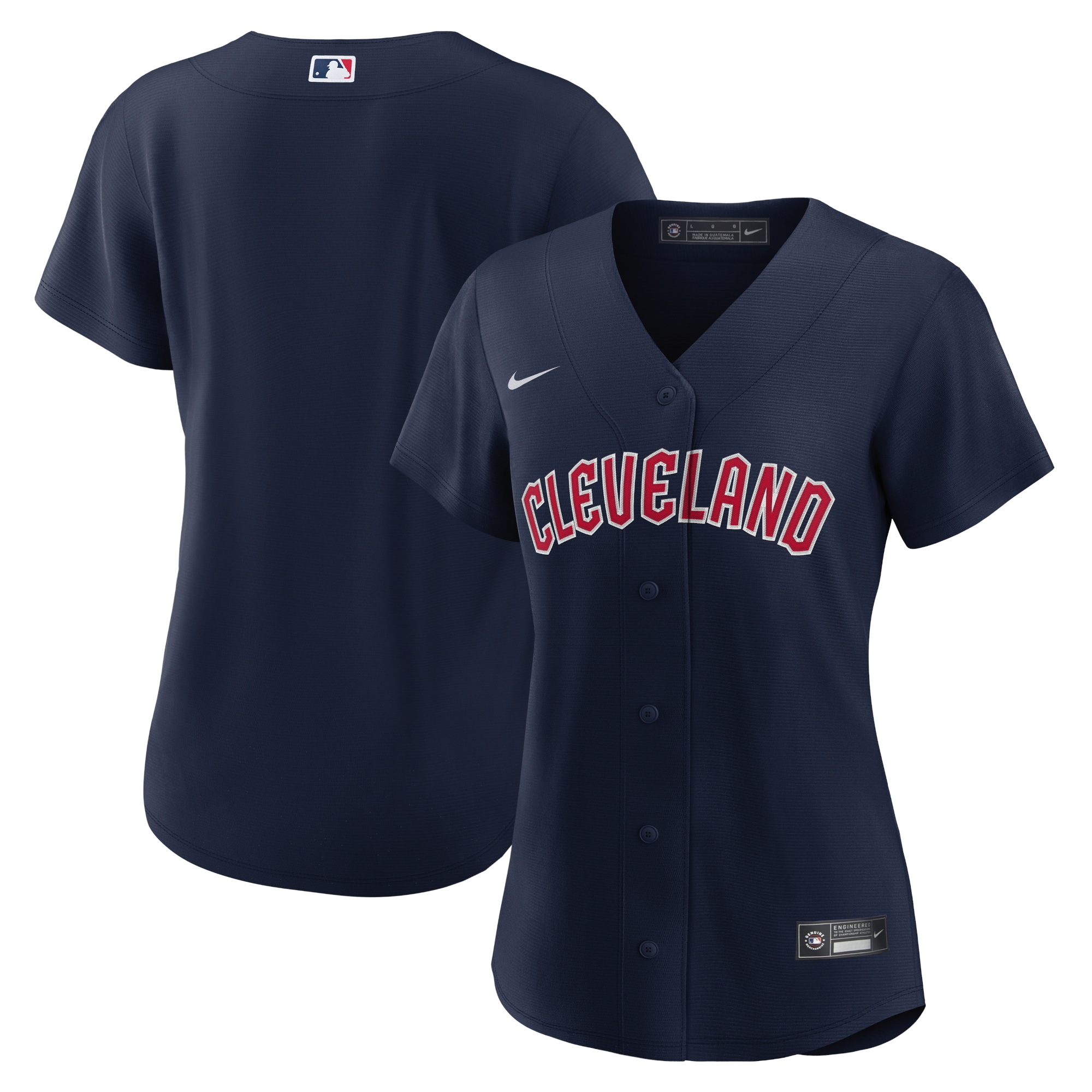 Women’s Cleveland Guardians Navy Alternate Official Jersey