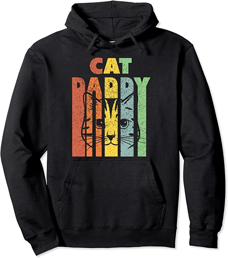 Best Cat Daddys Kitten Daddy The Catfather Cat Daddy Pullover Hoodie