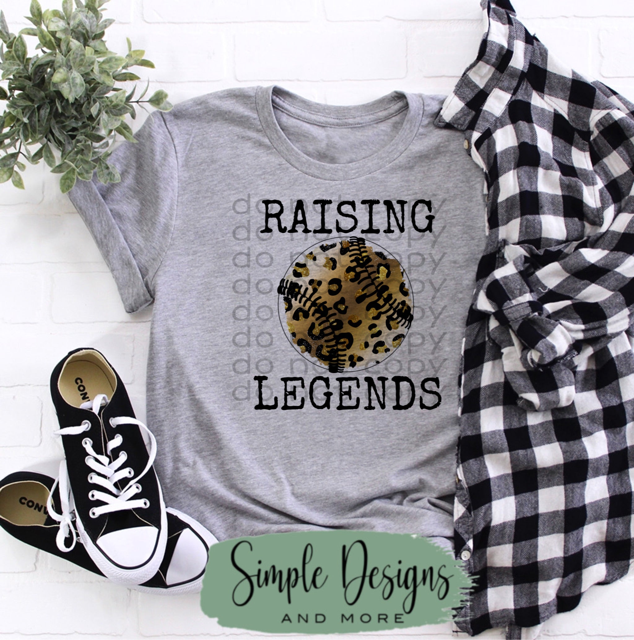 Raising Legends Leopard T-Shirt, Sports, Raglans