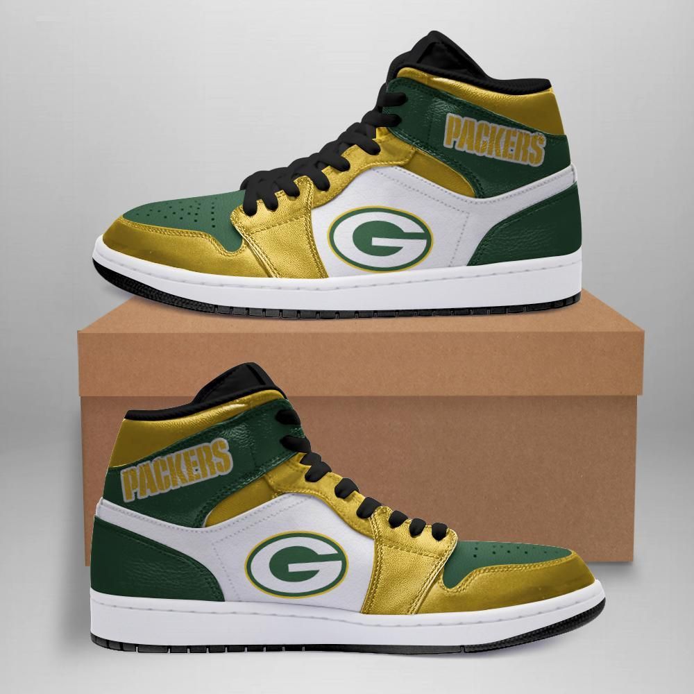 Green Bay Packers 07 Air Jordan Sport Custom Sneakers