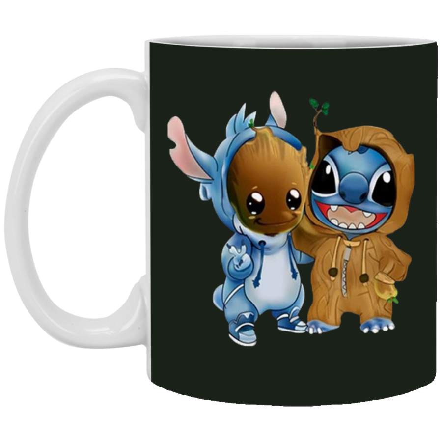 Stitch and Groot Mug