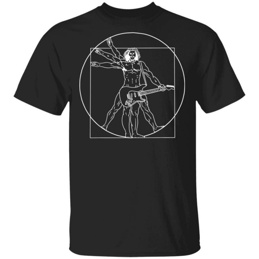 Da Vinci Vitruvian Man Rock T-shirt MT03 - EmprintsTOP