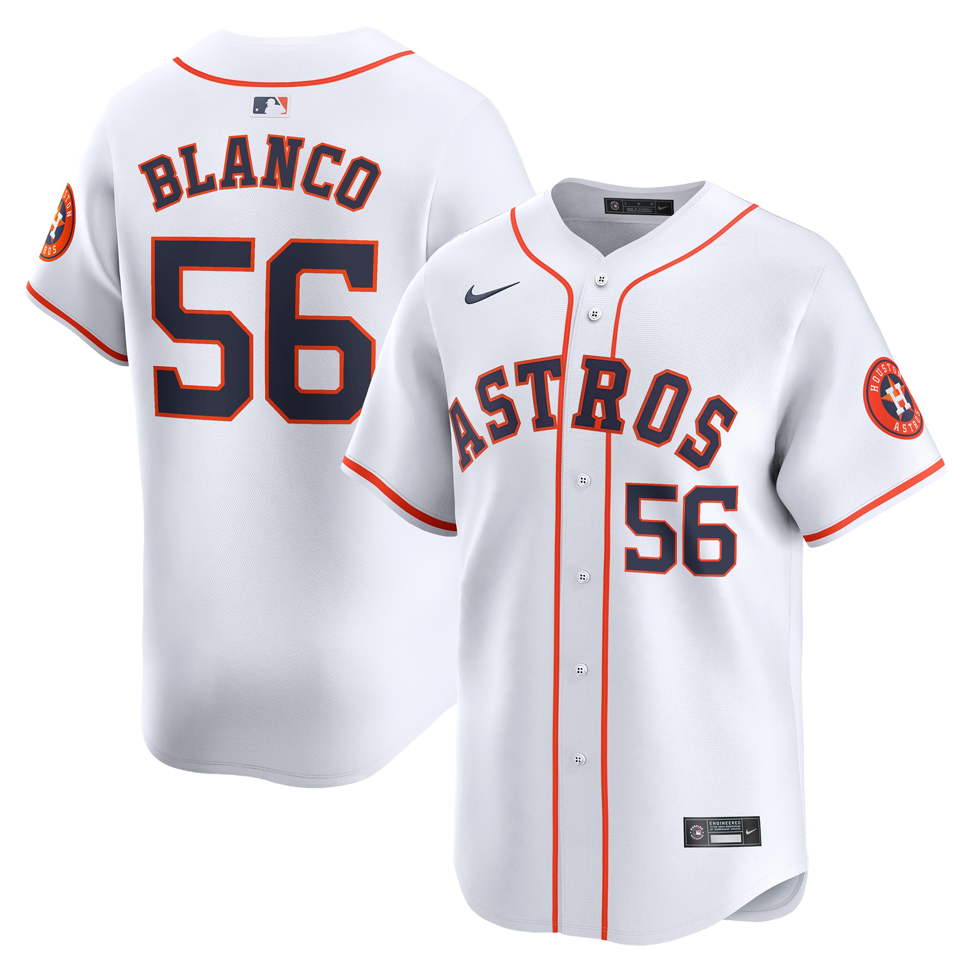 Ronel Blanco Houston Astros Home Limited Player Jersey – White