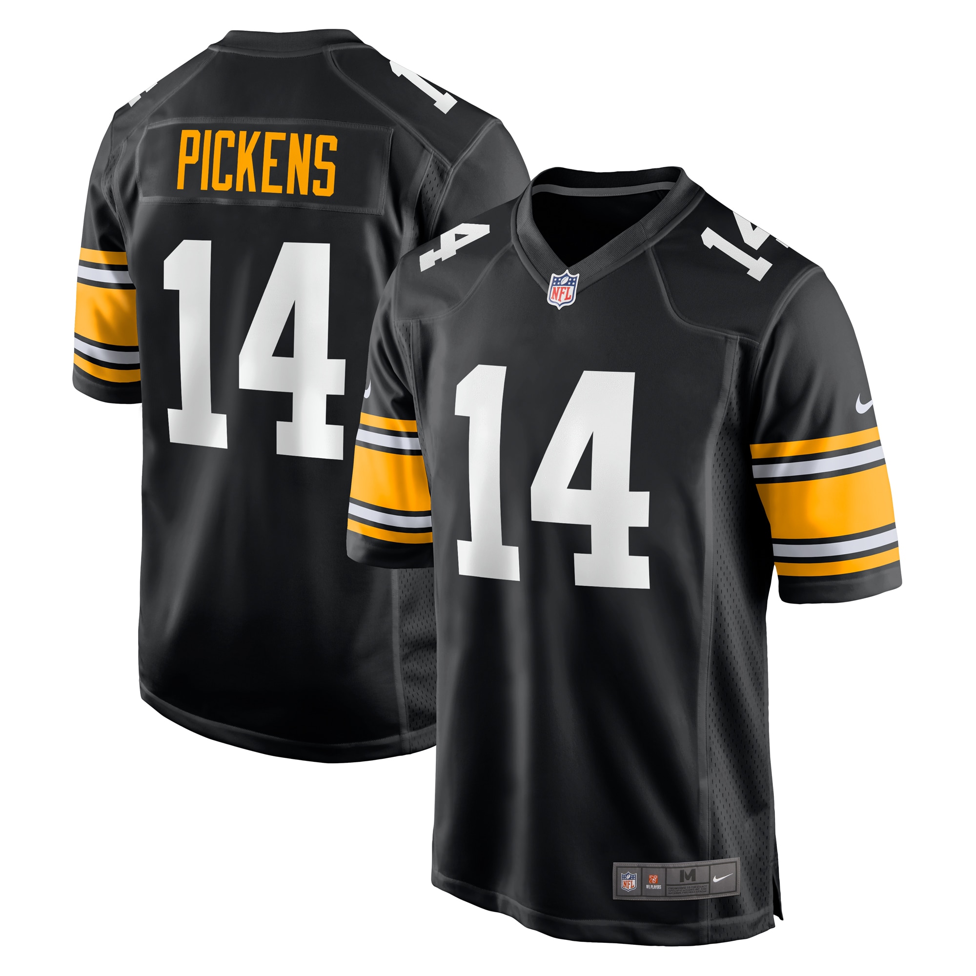 Men’s Pittsburgh Steelers George Pickens Black Alternate Game Player Jersey